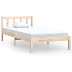 vidaXL Massief dennenhouten bedframe 90x200 cm - Bed vidaXL Massief dennenhouten bedframe 90x200 cm - Bed