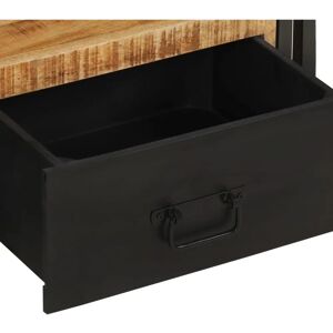 vidaXL Solid Wood Mango TV Cabinet - Industrial Style Storage vidaXL Solid Wood Mango TV Cabinet - Industrial Style Storage
