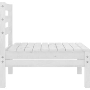 VidaXL Solid Pinewood Garden Lounge Set 8 Piece White Outdoor Seating Sofa - Outdoor furniture set VidaXL Solid Pinewood Garden Lounge Set 8 Piece White Outdoor Seating Sofa - Outdoor furniture set