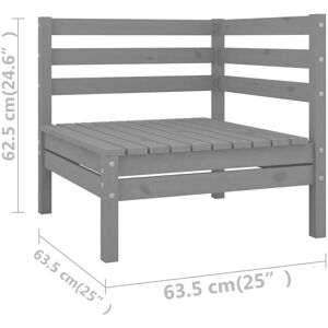 vidaXL Outdoor Furniture Set - 6 Piece Grey Garden Lounge vidaXL Outdoor Furniture Set - 6 Piece Grey Garden Lounge