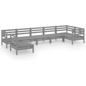 vidaXL 3082739 outdoor furniture set - Garden Lounge Set Wooden Grey vidaXL 3082739 outdoor furniture set - Garden Lounge Set Wooden Grey