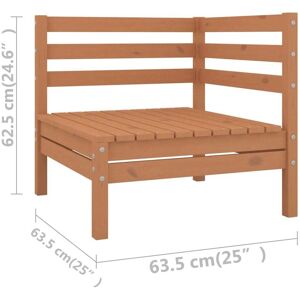 vidaXL Garden Lounge Set Patio Lounge Set 10 Piece Honey Brown Solid Wood Pine - Garden Lounge Set vidaXL Garden Lounge Set Patio Lounge Set 10 Piece Honey Brown Solid Wood Pine - Garden Lounge Set