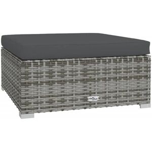 vidaXL Udendørs bænk i rattan - Grå - Vejrbestandig, Let, Modular vidaXL Udendørs bænk i rattan - Grå - Vejrbestandig, Let, Modular