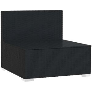 Sofá de Jardim Preto Maisonchic - Móveis Modulares de Rattan Sofá de Jardim Preto Maisonchic - Móveis Modulares de Rattan