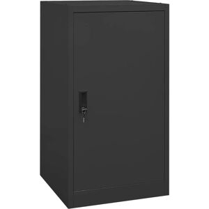 vidaXL Saddle Cabinet - Steel, Anthracite, Lockable - Storage for Equestrian Gear vidaXL Saddle Cabinet - Steel, Anthracite, Lockable - Storage for Equestrian Gear