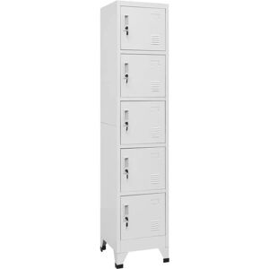 vidaXL Locker Cabinet Light Grey Steel Storage Office Furniture - Locker Cabinet vidaXL Locker Cabinet Light Grey Steel Storage Office Furniture - Locker Cabinet
