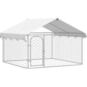 vidaXL Outdoor Dog Kennel with Roof Garden Patio - Large 200x200x150 cm vidaXL Outdoor Dog Kennel with Roof Garden Patio - Large 200x200x150 cm