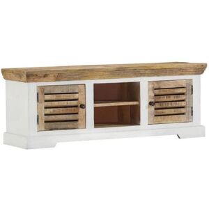 vidaXL Solid Mango TV Cabinet - 110x30x40 cm - Rustic Style vidaXL Solid Mango TV Cabinet - 110x30x40 cm - Rustic Style