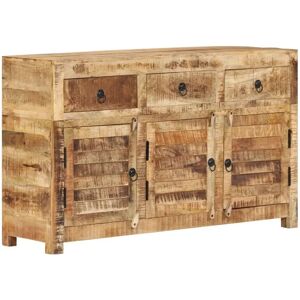 vidaXL Solid Wood Mango Sideboard - Rustic Storage Cabinet vidaXL Solid Wood Mango Sideboard - Rustic Storage Cabinet