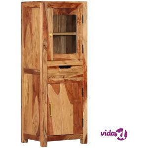vidaXL Solid Wood Acacia Highboard - Storage Cabinet with 2 Doors & 1 Drawer vidaXL Solid Wood Acacia Highboard - Storage Cabinet with 2 Doors & 1 Drawer