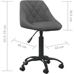 Scaun de birou VidaXL - Reglabil, Catifea, Rotire 360° - Scaun de birou Scaun de birou VidaXL - Reglabil, Catifea, Rotire 360° - Scaun de birou