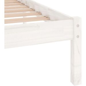 vidaXL 810018 Bed Frame White Solid Pinewood - Bed Frame vidaXL 810018 Bed Frame White Solid Pinewood - Bed Frame
