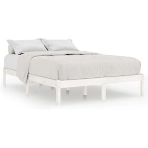 vidaXL 810018 Bed Frame Wit Massief dennenhout - Bedframe vidaXL 810018 Bed Frame Wit Massief dennenhout - Bedframe