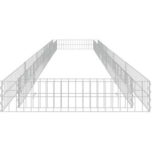 vidaXL Galvanized Steel Gabion Raised Bed Garden Border - 500x100x20 cm vidaXL Galvanized Steel Gabion Raised Bed Garden Border - 500x100x20 cm