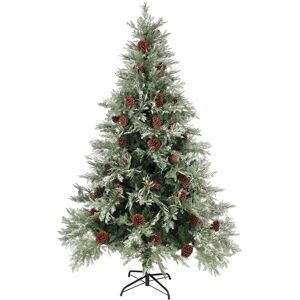 vidaXL Christmas Tree with Pine Cones Green and White - 120cm - Artificial Christmas Tree vidaXL Christmas Tree with Pine Cones Green and White - 120cm - Artificial Christmas Tree