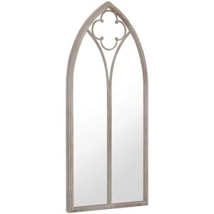 vidaXL Garden Mirror Sand 70x30 cm Iron - Garden Mirror - Outdoor Decor vidaXL Garden Mirror Sand 70x30 cm Iron - Garden Mirror - Outdoor Decor