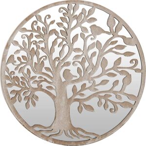 vidaXL Gartenspiegel Sand 60x2,5 cm Eisen Rund - Gartenspiegel - Für Außenbereich vidaXL Gartenspiegel Sand 60x2,5 cm Eisen Rund - Gartenspiegel - Für Außenbereich