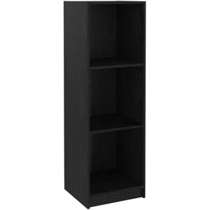 vidaXL Schwarzes Regal - Massives Kiefernholz - 36x33x110cm vidaXL Schwarzes Regal - Massives Kiefernholz - 36x33x110cm