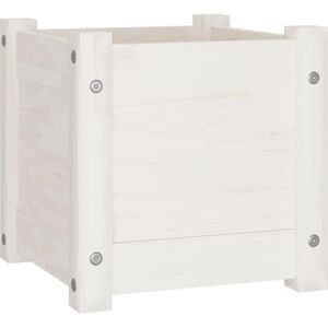 vidaXL Garden Planter White 31x31x31 cm Solid Pinewood vidaXL Garden Planter White 31x31x31 cm Solid Pinewood
