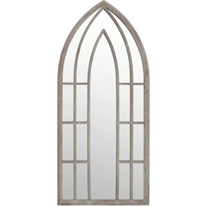 vidaXL Sand Iron Wall Mirror 100x45cm - Interior Decor vidaXL Sand Iron Wall Mirror 100x45cm - Interior Decor