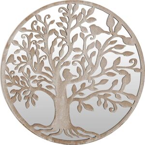miroir rond en fer vieXL sable - Usage intérieur miroir rond en fer vieXL sable - Usage intérieur