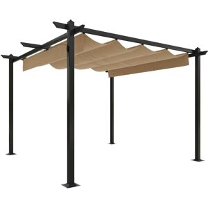 vidaXL Garden Gazebo with Retractable Roof - 3x3 m vidaXL Garden Gazebo with Retractable Roof - 3x3 m