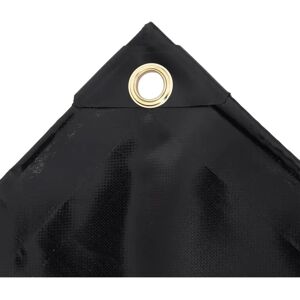 vidaXL Black 1.5x6 m Water-resistant Tarpaulin - Tarpaulin vidaXL Black 1.5x6 m Water-resistant Tarpaulin - Tarpaulin