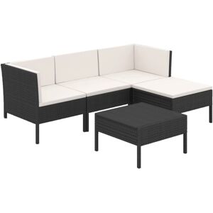 VidaXL Have- og Udemøbel Sæt - Lounge, Sort VidaXL Have- og Udemøbel Sæt - Lounge, Sort