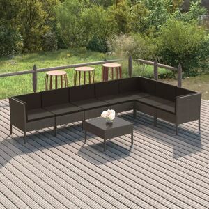 Maisonchic Set di mobili da giardino - Rattan resistente alle intemperie, 8 pezzi Maisonchic Set di mobili da giardino - Rattan resistente alle intemperie, 8 pezzi