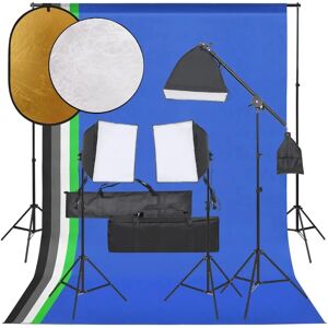 vidaXL Fotostudie Sæt - Justerbare Lys & Baggrunde vidaXL Fotostudie Sæt - Justerbare Lys & Baggrunde