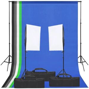 vidaXL Fotostudie Sæt med Lys & Baggrund vidaXL Fotostudie Sæt med Lys & Baggrund