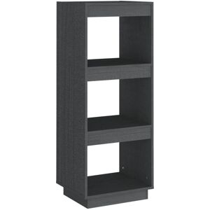 vidaXL Bücherregal/Raumteiler Grau Massives Kiefernholz 40x35x103cm - Wohnzimmermöbel vidaXL Bücherregal/Raumteiler Grau Massives Kiefernholz 40x35x103cm - Wohnzimmermöbel