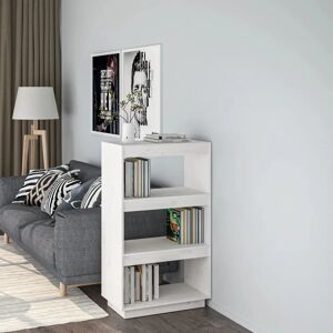 vidaXL Awo22535 - White Book Cabinet/Room Divider - Book Cabinet/Room Divider vidaXL Awo22535 - White Book Cabinet/Room Divider - Book Cabinet/Room Divider