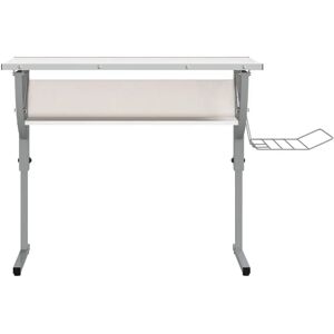 vidaXL White Adjustable Craft Desk - Multi-Color Work Table vidaXL White Adjustable Craft Desk - Multi-Color Work Table