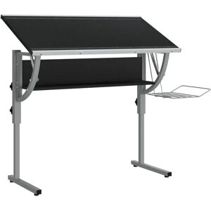 vidaXL Black Grey Craft Desk - Desk vidaXL Black Grey Craft Desk - Desk