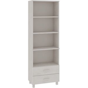 vidaXL Hamar Bianco Mobile Alto in Legno di Pino Massiccio - Credenza vidaXL Hamar Bianco Mobile Alto in Legno di Pino Massiccio - Credenza