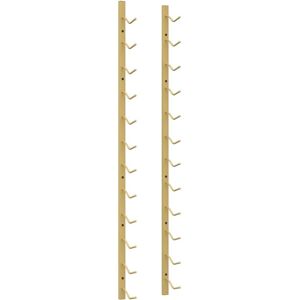 vidaXL 340880 Weinregal - Eisen Gold - Wandmontage für 12 Flaschen vidaXL 340880 Weinregal - Eisen Gold - Wandmontage für 12 Flaschen
