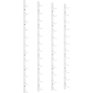 vidaXL 340881 Væghængt vinreol i hvidt jern til 12 flasker - Vinopbevaring vidaXL 340881 Væghængt vinreol i hvidt jern til 12 flasker - Vinopbevaring