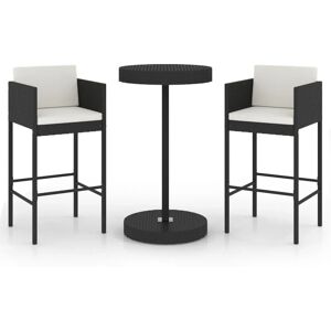 vidaXL Garden Bar Set 3 Piece with Cushions - Garden Bar Set vidaXL Garden Bar Set 3 Piece with Cushions - Garden Bar Set