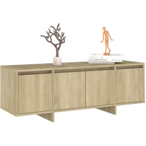 vidaXL Sonoma Oak TV Cabinet - Stable, 4-Door, Easy to Clean - TV Cabinet vidaXL Sonoma Oak TV Cabinet - Stable, 4-Door, Easy to Clean - TV Cabinet