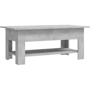 vidaXL Concrete Grey Coffee Table - Engineered Wood - 102x55x42 cm vidaXL Concrete Grey Coffee Table - Engineered Wood - 102x55x42 cm