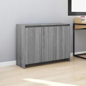 vidaXL Sonoma Grey Sideboard - 102x33x75 cm Multi-Use Storage Cabinet vidaXL Sonoma Grey Sideboard - 102x33x75 cm Multi-Use Storage Cabinet