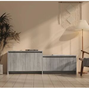 vidaXL 813027 Grey Sonoma TV Cabinet - TV cabinet vidaXL 813027 Grey Sonoma TV Cabinet - TV cabinet