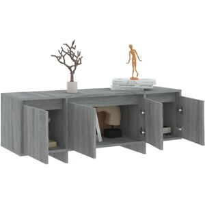 vidaXL 813051 Grey Sonoma TV Cabinet - Durable, Organized Storage - 120x30x40.5 cm vidaXL 813051 Grey Sonoma TV Cabinet - Durable, Organized Storage - 120x30x40.5 cm