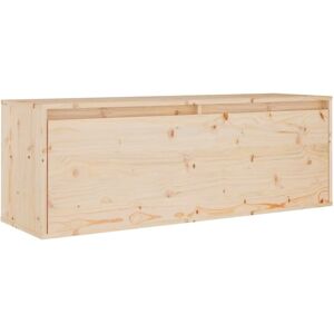vidaXL Pine Wall Shelf - Wooden Storage Cabinet - Decor & Practical vidaXL Pine Wall Shelf - Wooden Storage Cabinet - Decor & Practical