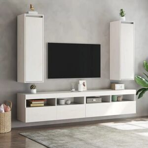vidaXL Shelve Pine White - Wall & TV Cabinet - 813508 vidaXL Shelve Pine White - Wall & TV Cabinet - 813508