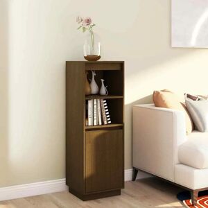 vidaXL Honey Brown Solid Wood Pine Highboard Storage Cabinet - Storage Cabinet vidaXL Honey Brown Solid Wood Pine Highboard Storage Cabinet - Storage Cabinet
