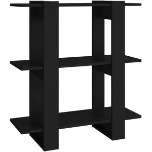 vidaXL Raumteiler/Regal - Schwarz - 80x30x87 cm - Bücherregal/Raumteiler vidaXL Raumteiler/Regal - Schwarz - 80x30x87 cm - Bücherregal/Raumteiler