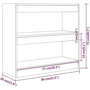 vidaXL Awo74183 White Bookcase Room Divider Storage Cabinet - Bookcase vidaXL Awo74183 White Bookcase Room Divider Storage Cabinet - Bookcase