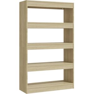 vidaXL 811712 Quercia Sonoma Libreria - Libreria & Separatore di ambienti vidaXL 811712 Quercia Sonoma Libreria - Libreria & Separatore di ambienti